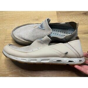 Columbia Men's Bahama Vent Loco III Boat Shoes Canvas/Leather (SIZE 14) Tan